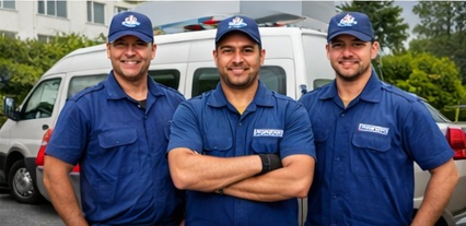 Equipe técnica da OK Desentupidora em Barueri SP em atendimento programado